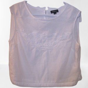 Smart Set Women's Crop Top Medium Cotton White
